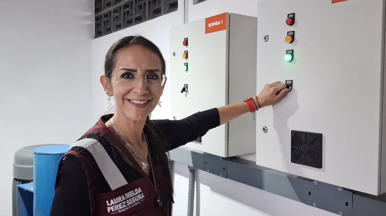 INAUGURA LAURA IMELDA CÁRCAMOS DE BOMBEO AUTOMATIZADO EN VILLA FONTANA Y OJO DE AGUA